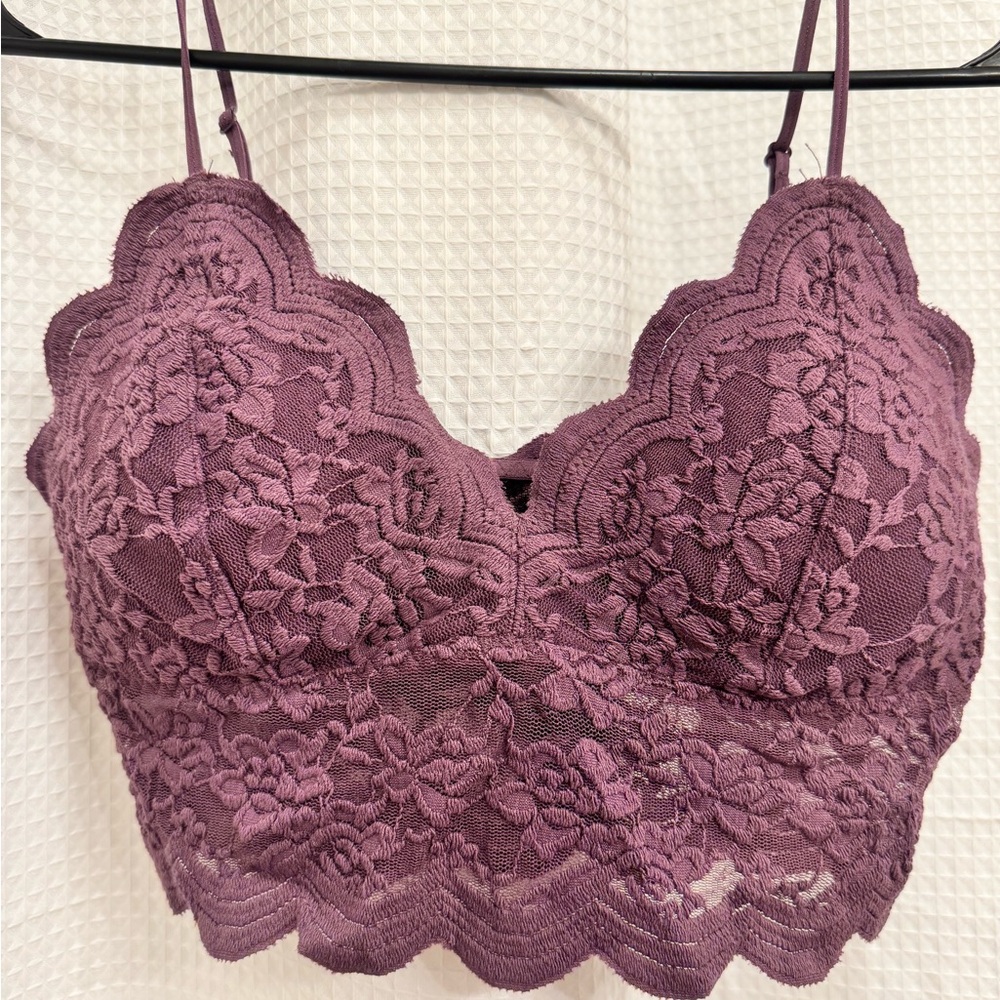 Lace Bralette in Purple